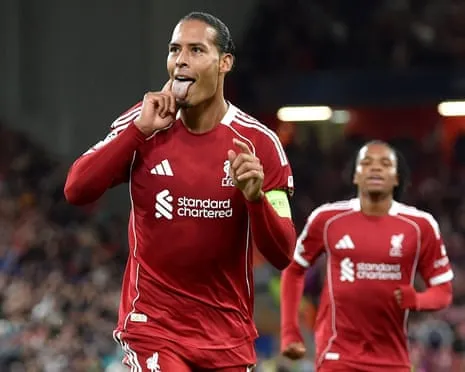 Virgil van Dijk nods last-gasp decisive goal versus Spanish giants