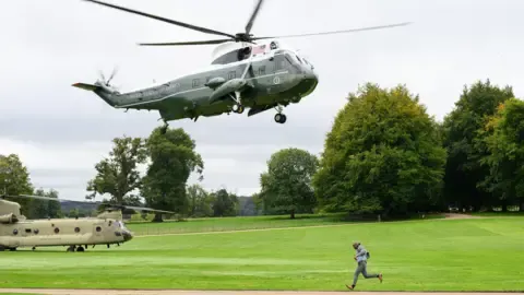 Trump Rerouted and Forced to Swap Helicopters On the Way to Stansted Airport